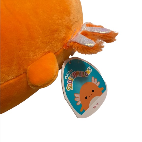 8in orange Nico Axolotl Squishmallow- nwt rare Htf - Picture 2 of 2